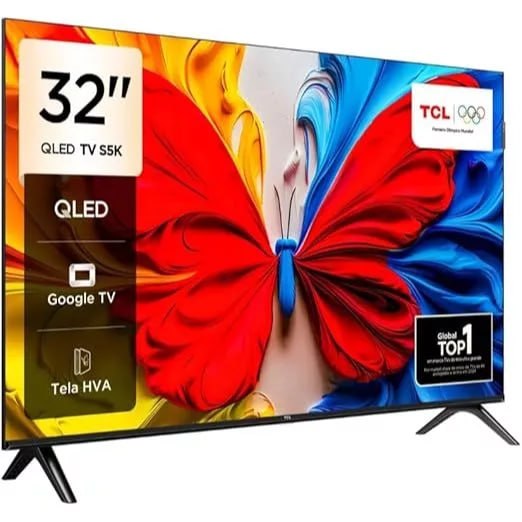 Smart TV 32” FHD TCL 32S5K QLED Dolby Audio Google TV