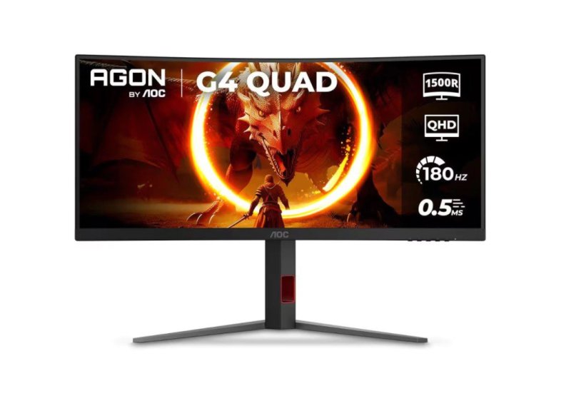 Monitor Gamer Curvo AOC 34" WQHD 180Hz - U34G4C/57