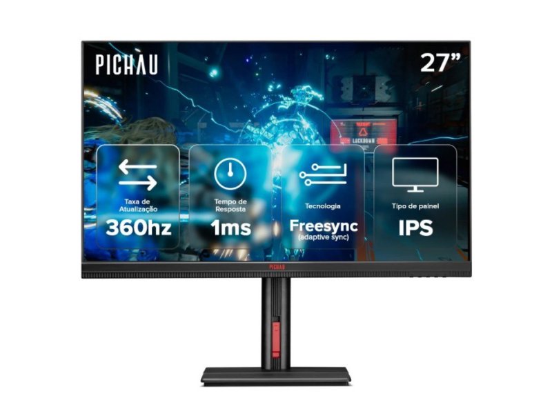 Monitor Gamer Pichau Quantum, MiniLED, 27", IPS, QHD, 1ms, 360Hz