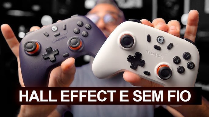 Controle Sem Fio Gamesir T4 Nova Lite, Analógicos Hall Effect