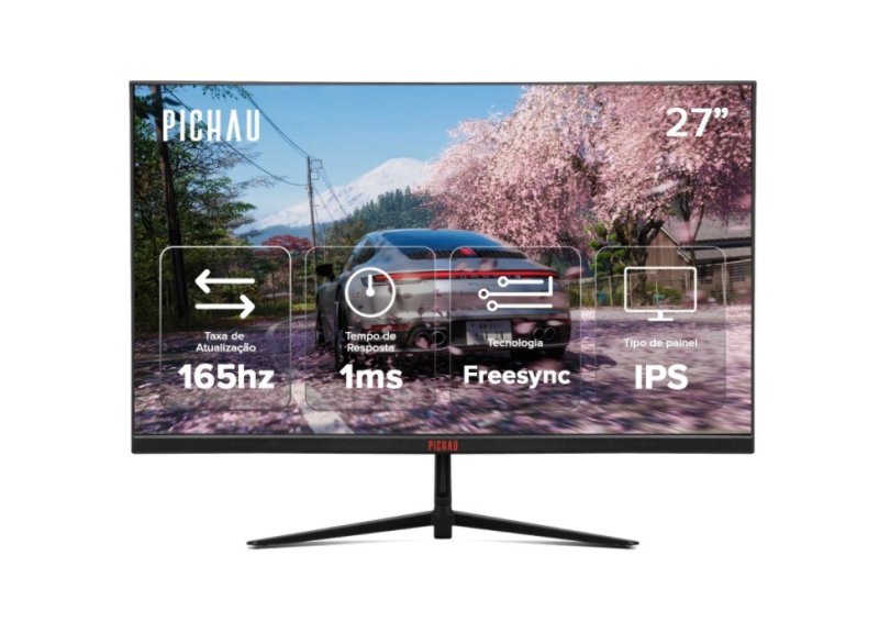 Monitor Gamer Pichau Athen V3S, 27 Pol, IPS, QHD, 1ms, 165Hz