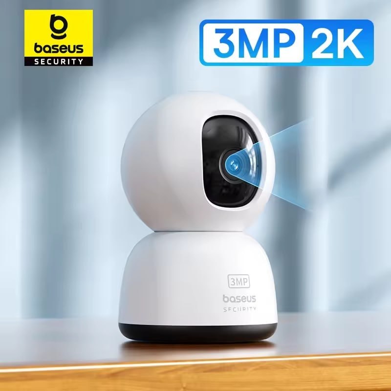 Baseus Security P1 Lite Câmera IP WiFi Interna 2K 3MP Pan Tilt Rastreamento IA Visão Noturna Áudio Bidirecional Alexa Google