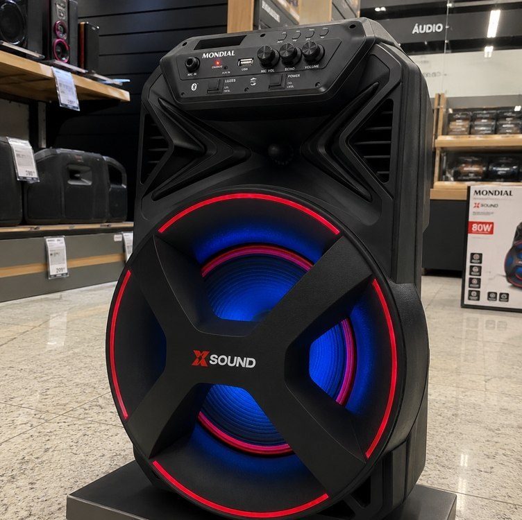 Caixa Amplificada Xsound 300w Rms Cm-300-n Preto