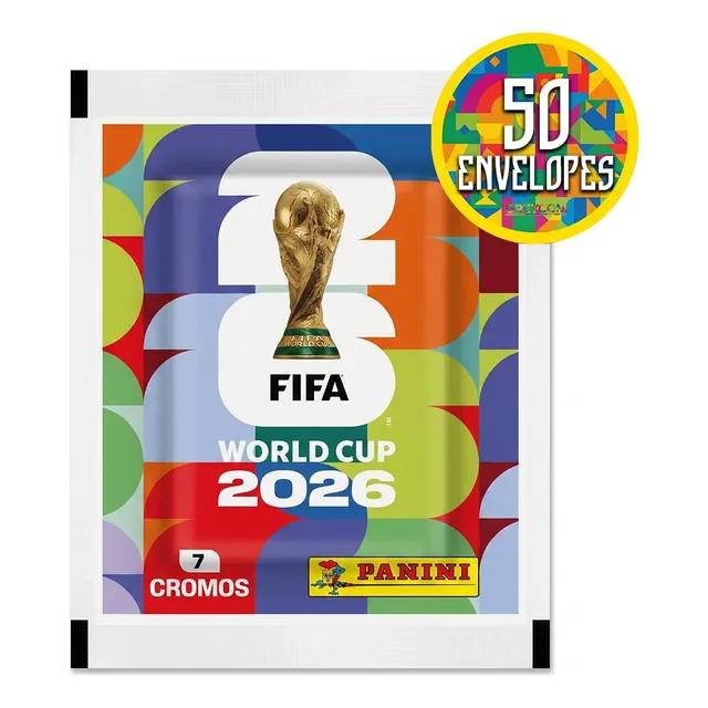 Kit 350 Figurinhas Copa Do Mundo 2026 - 50 Envelopes