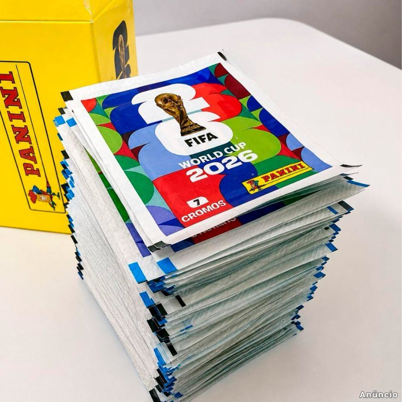 Kit com 36 Envelopes (252 Cromos), Figurinhas Copa do Mundo Fifa 2026