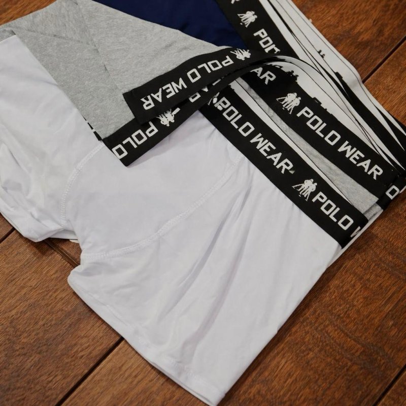 Kit com 10 Cuecas Boxer Polo Wear
