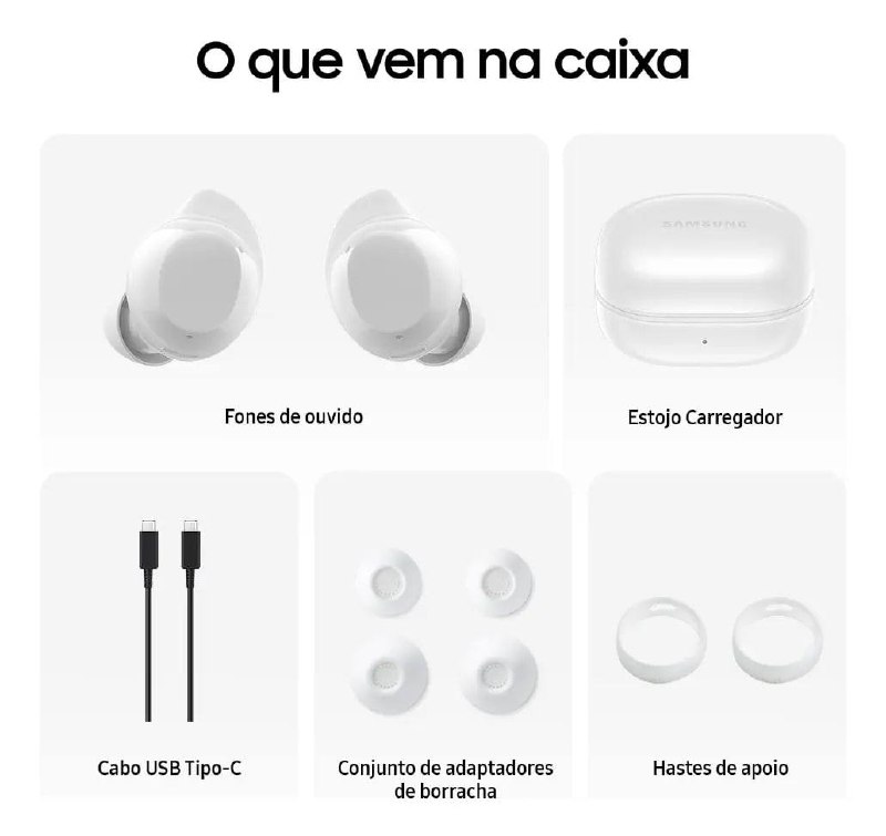 Fones de Ouvido Galaxy Buds Core Cancelamento de Ruído