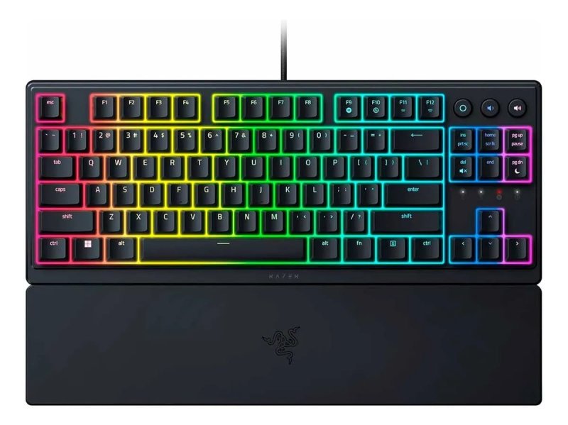 Teclado Razer Ornata V3 Tkl Mecha Membrane Us Black Gamer Keyboard