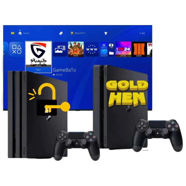 Playstation 4 Fat Gold Hen 9.0/11.0 + 1 CONTROLE
