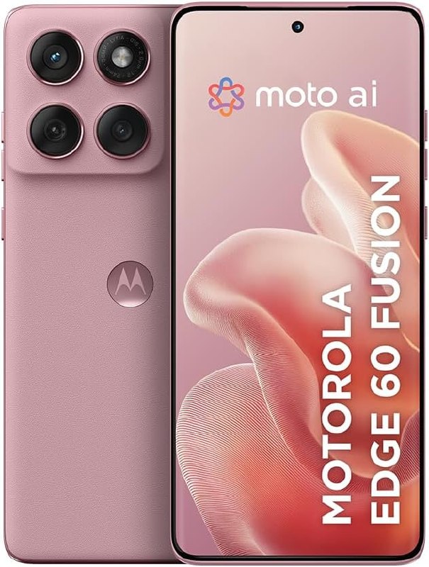 Smartphone Motorola Edge 60 Fusion 5G - 256GB 16GB (8GB RAM+8GB Ram Boost) 50MP Sony AI Camera IP68 NFC - Rosa