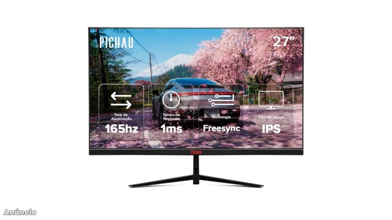 Monitor Gamer Pichau Athen V3S, 27" Pol, IPS, QHD, 1ms, 165Hz