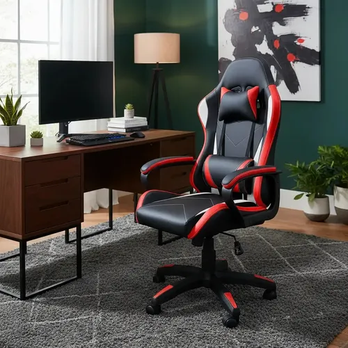 Cadeira Gamer Ergonômica Python Fly Vermelha