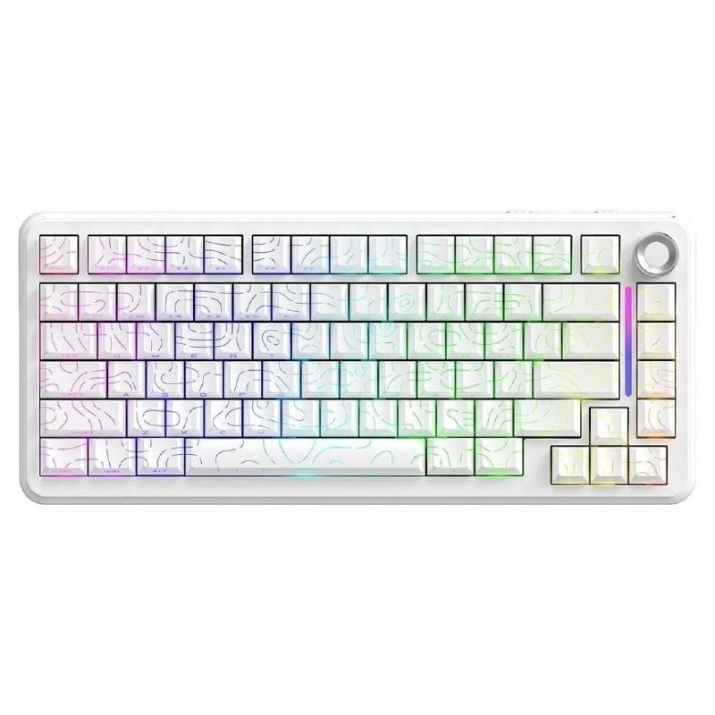 Teclado Gamer Mecânico Sem Fio Bluetooth Tri Mode 75% Free Wolf