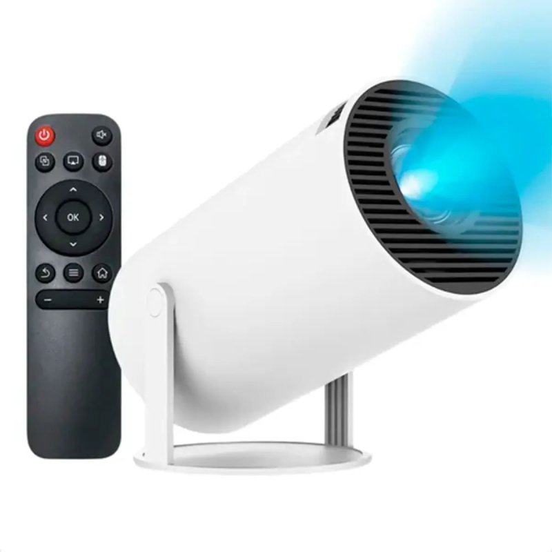 Projetor Hy300 4K HD android 11 Wi-Fi Bluetooth Portátil 150''