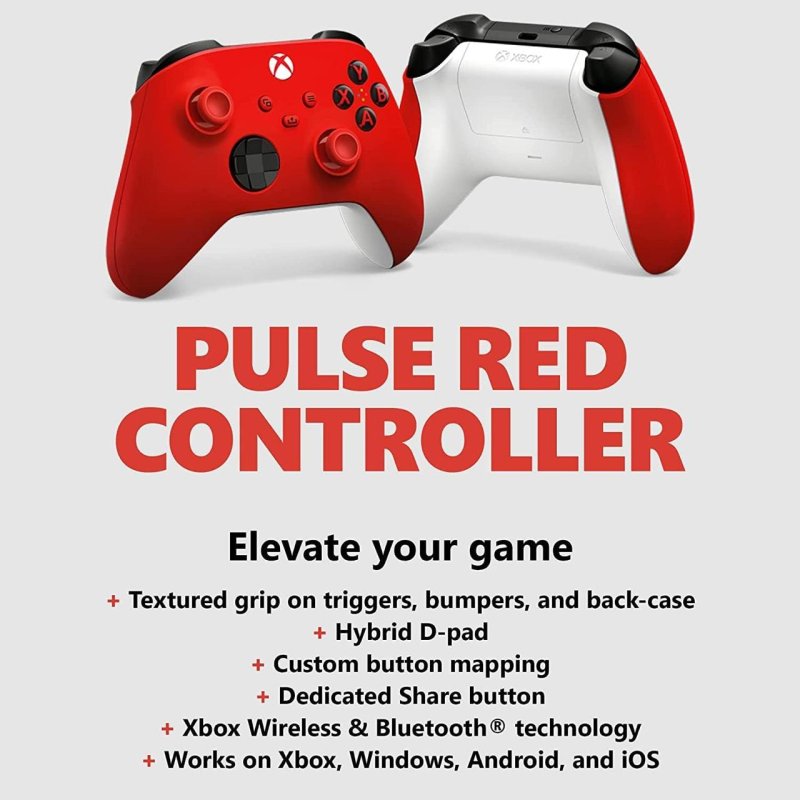 Controle Xbox Wireless Pulse Red
