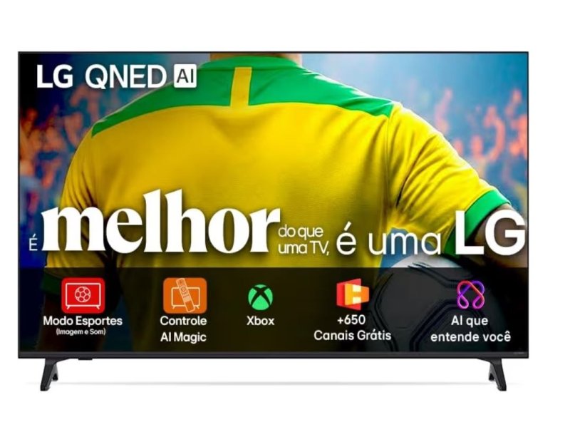 Smart TV 4K 50" LG QNED Portal de Games Processador AI α7 Gen8 4K