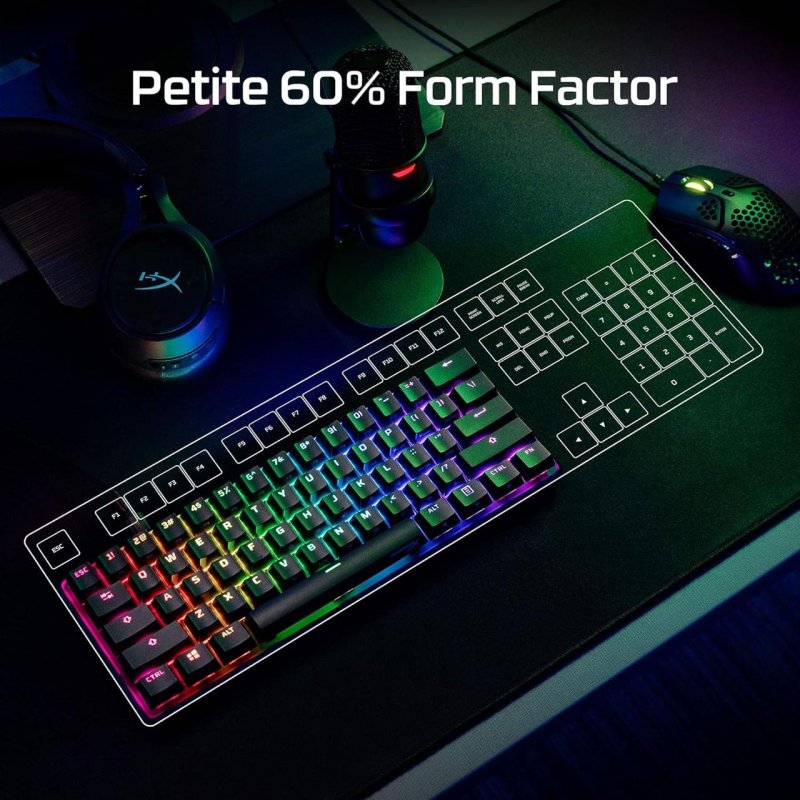Teclado Mecânico HyperX Alloy Origins 60 RGB