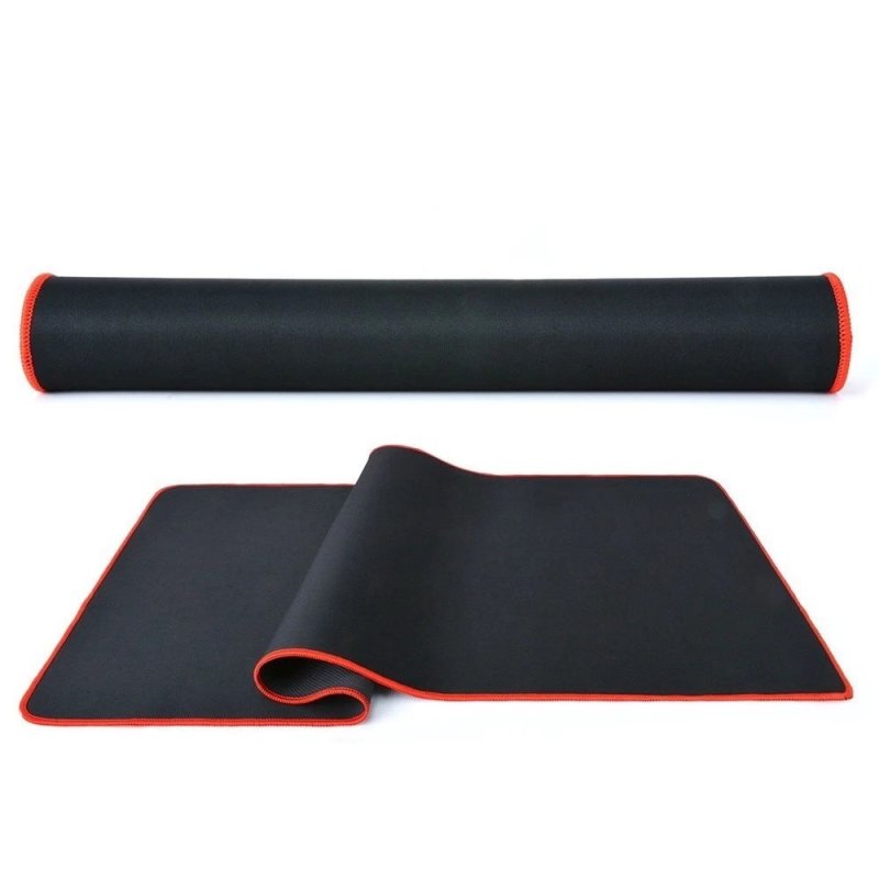 MousePad Gamer Speed Borda Vermelha Costurada 70x30cm
