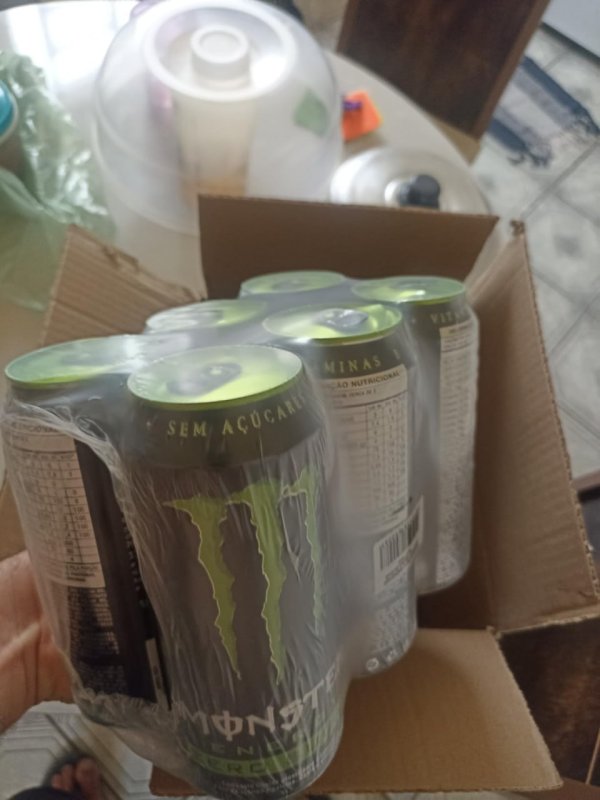 Pack de Monster Energy Zero Açúcar - 6 unidades de 473ml