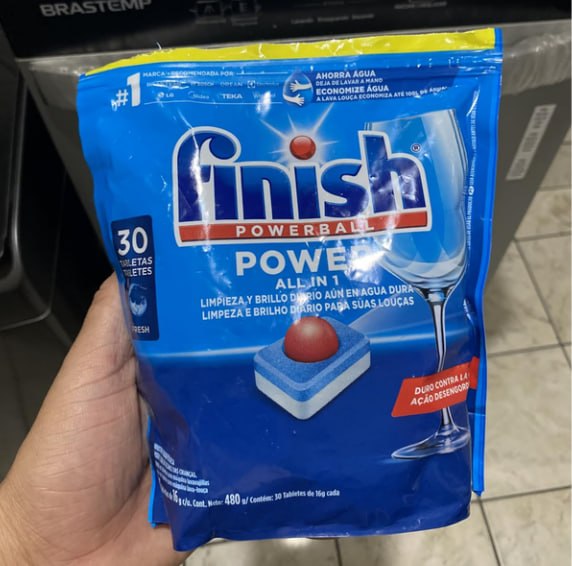 Finish Detergente para Lava Louças 30 tabletes Powerball