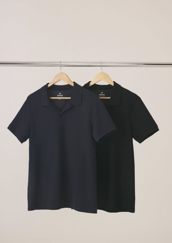 Kit Com 2 Camisas Polo Básicas Masculinas Hering
