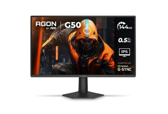 Monitor Gamer Aoc Agon G50 24 144hz 0,5ms 24G50F Preto
