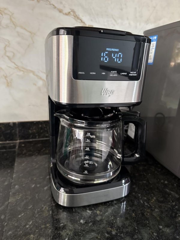 WAP Cafeteira Elétrica Digital AROMA WCD1500, 1,5 Litros, 127V