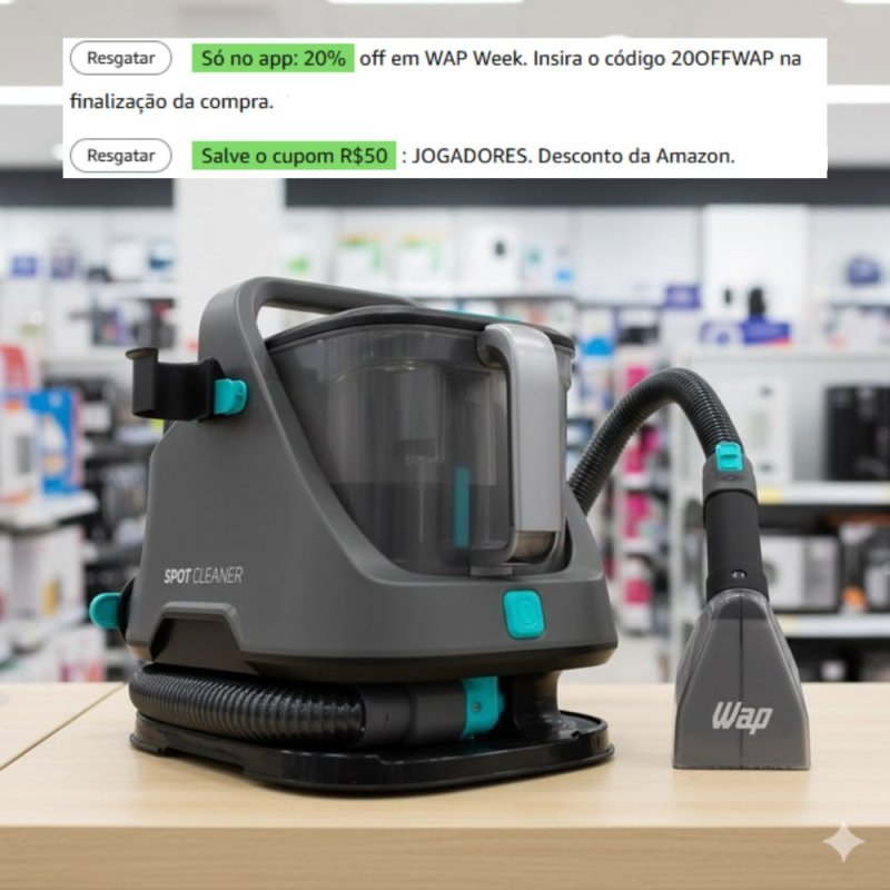 WAP Extratora Portátil SPOT CLEANER W2 3 em 1 Borrifa Esfrega e Extrai 1600W 127v