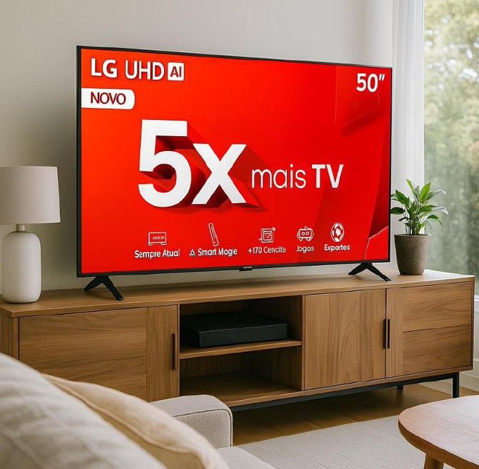 Smart TV LG UHD AI UA75 50 polegadas HDR10 Pro