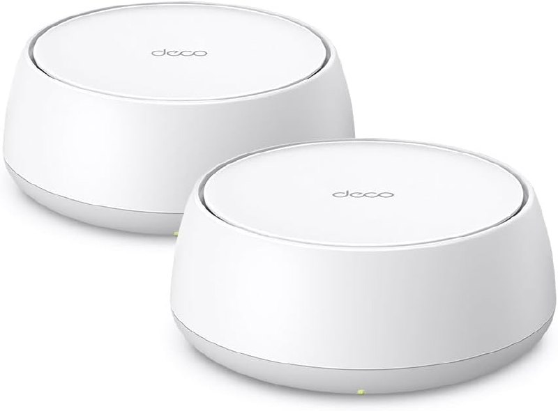 TP-Link Deco BE22 2un. Wi-Fi 7 Mesh BE3600 - Cobre 600m² - 150 Dispositivos