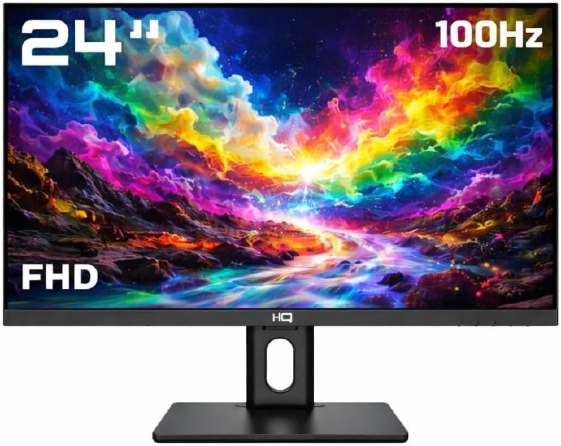 Monitor 24" HQ Pro, 100Hz, FullHD+ 1920x1080, Widescreen, HDMI, VGA
