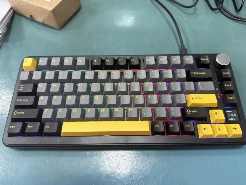Teclado Mecânico Sem Fio Attack Shark X85pro 75% Tela Tft