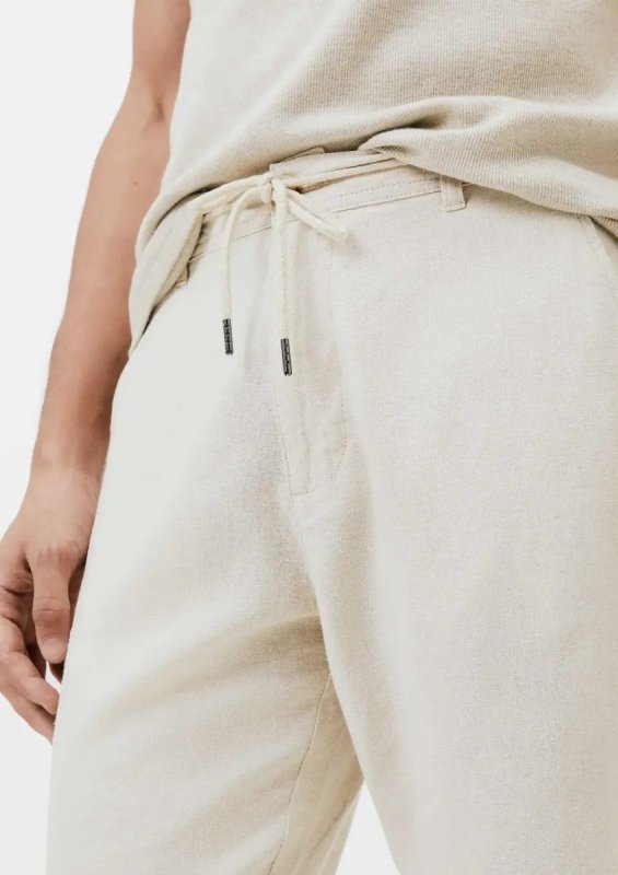 Calça Masculina Reta Em Linho Hering