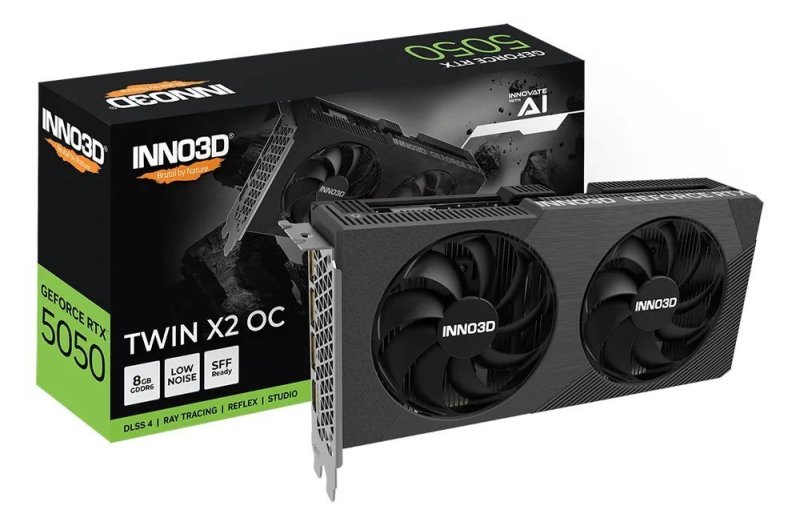Placa de Vídeo INNO3D RTX 5050 TWIN X2 8GB