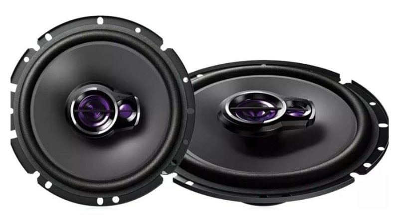 Par Alto Falante Pioneer 6 Polegadas 200W Triaxial TS1760BR 100W RMS 4 Ohms Potencia Original