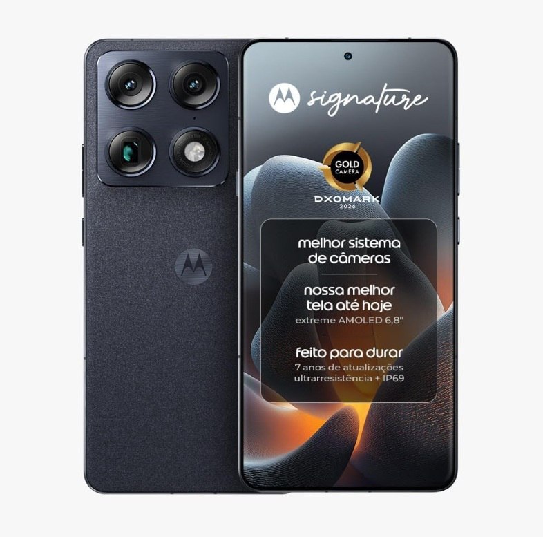 Smartphone Motorola Signature 5G - 512GB + 12GB, Preto
