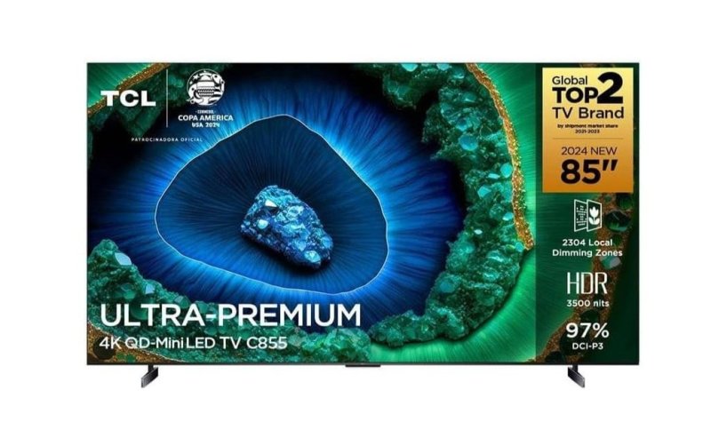 TCL, Smart TV 85 Polegadas 4K QD-MiniLED C855
