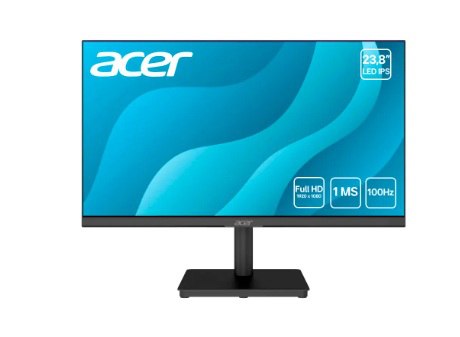 Monitor Acer Led Mk241y Flt, 23,8" Full Hd, Zero Frame, 100hz Preto