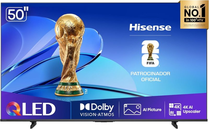 Hisense Smart TV UHD 4K QLED 50" - HDR10+ Dolby Atmos Game Mode