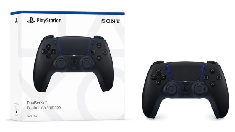 Controle Joystick Sem Fio Sony PlayStation 5 DualSense Midnight Black
