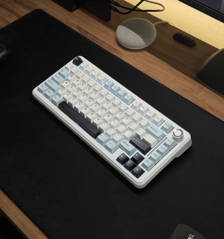 Teclado Sem Fio Gamer Mecânico Bluetooth Free Wolf F75 Star