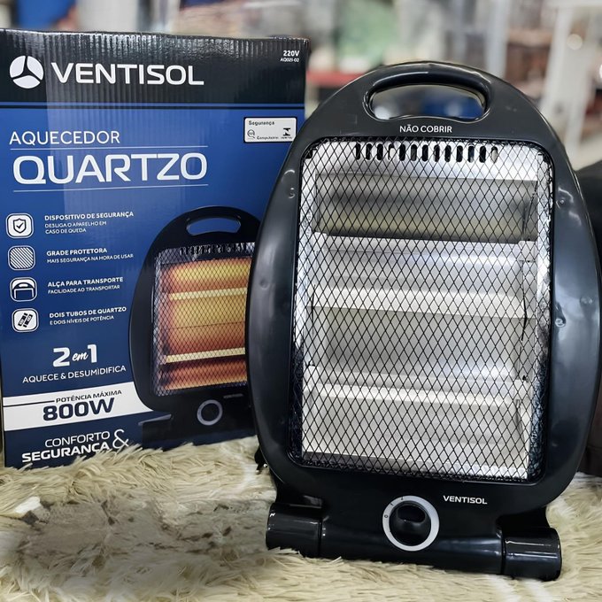Aquecedor Doméstico Quartzo AQ 800W Premium Ventisol Cor Branco