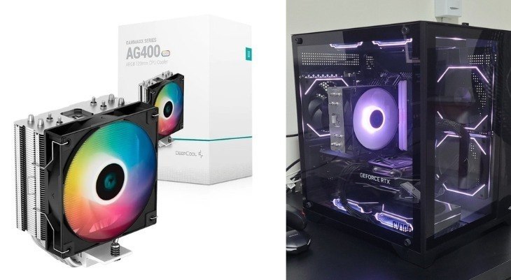 Air Cooler Ag400 DeepCool, ARGB