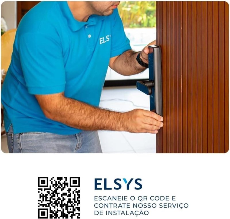 Fechadura Digital Elsys com Biometria e Senha