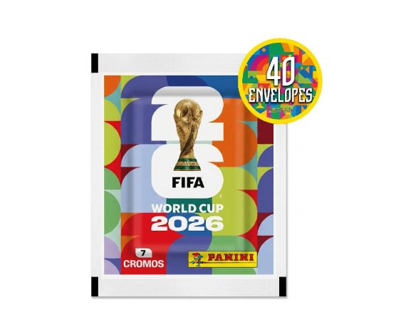 Kit 280 Figurinhas Do Álbum Copa Do Mundo 2026 - 40 Envelopes