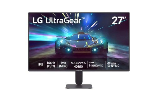 Monitor LG UltraGear 27G411A-B 27", FHD, 144Hz, 1ms (MBR), NVIDIA G-SYNC, AMD FreeSync, HDR10C