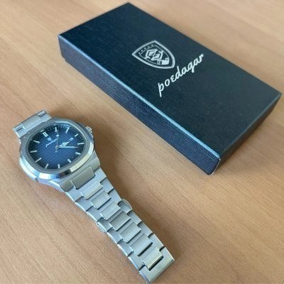 Relógio De Luxo Poedagar Masculino + Caixa C/ Nf