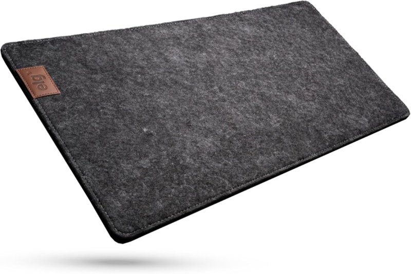 ELG, Mousepad Desk Mat MPEL-DG, Feltro Premium, Porta-copo em Courino
