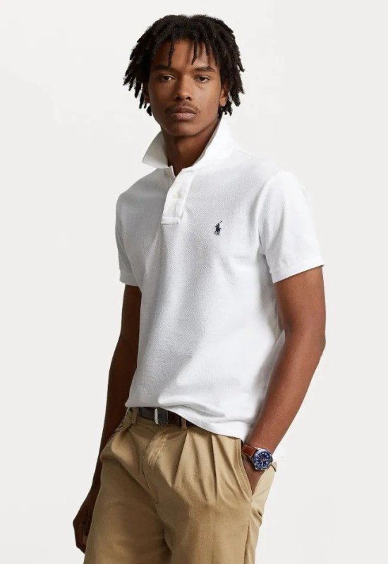 Camisa Polo Ralph Lauren Masculina Básica Algodão Piquet