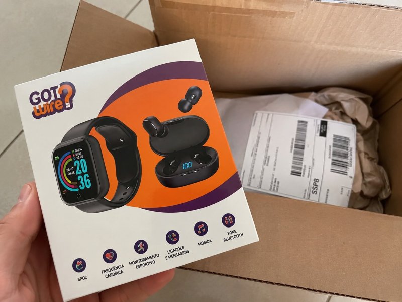 Smartwatch Gotwire Pro + Fone Bluetooth